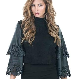  Double Layer Sleeve Top