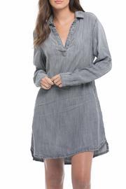  V Neck Shirt Dress