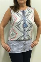 Print Tank Blouse