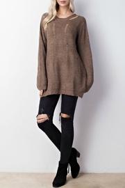  Distressed Oversized Sweater
