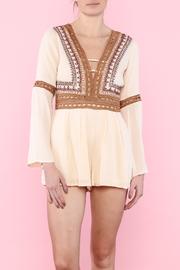  Nude Long Sleeve Romper