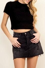  Fuzzy Cropped Top
