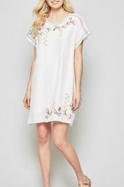  Embroidered Capsleeve Dress
