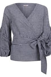  Pepita Wrap Blouse