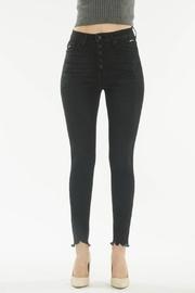  High-waist Button-up Jeans
