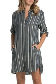  Striped Pullover Dress