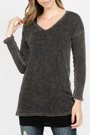  Mineral Wash Waffle Tunic
