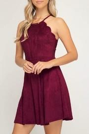  Scalloped Fit-flare Dress
