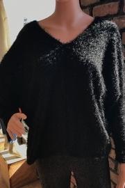  Double V Fuzzy Dolman Top