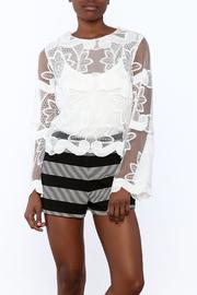  Crochet Sheer Top