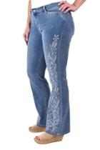  Embroidered Boot-cut Jean