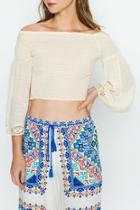  Off Shoulder Smocked Top
