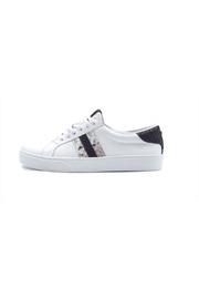  White Sneaker Snake Print