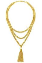  Gold Tasseled Necklace
