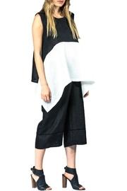 Colorblock Linen Top