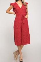  May Flounce Sleeve Jumpsuit