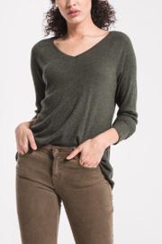 Brushed Rib Raglan Tee