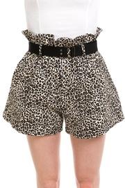  Leopard Belted Shorts