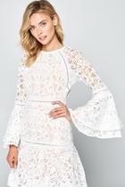  All-white Lace Maxi-dress
