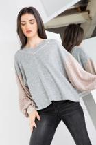  Jenny Color-block Sweater
