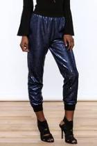  Navy Sequin Jogger