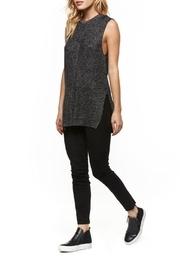  Sleeveless Metallic Sweater