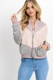  Colorblock Chevron Jacket