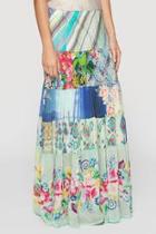  Floral Tiered Skirt