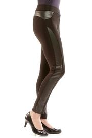  Black Faux-leather Leggings