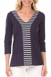  Striped Accent Tunic