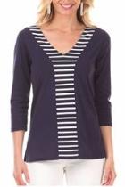 Striped Accent Tunic