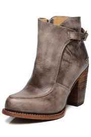  Stacked Leather Bootie