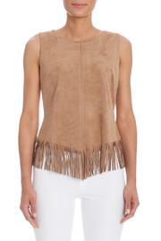  Suedette Fringe Top