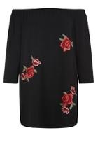  Off-shoulder Embroidered Dress