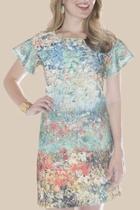  Floral Watercolor Dress
