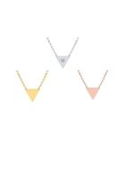  Engraved Triangle Necklace