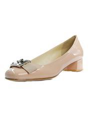  Nude Chunky Heel