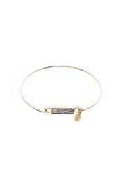  Gold Platinum Druzy Bar Bracelet