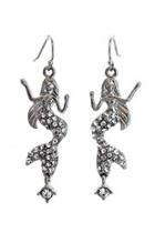  Mermaid Crystal Earrings