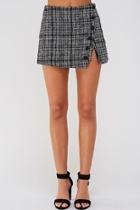  Plaid Tweed Shorts