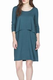  3/4 Sleeve Double Layer Dress