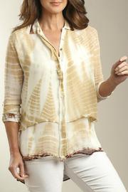  Camel Tie-dye Blouse