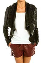  Black Textured Jacket