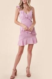  Lace-&-ruffle Mini-dress