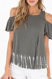  Tye Dye Cold Shoulder Top