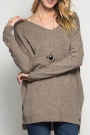  V-neck Mocha Sweater