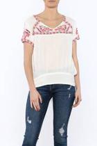  White Bazaar Embroidered Top