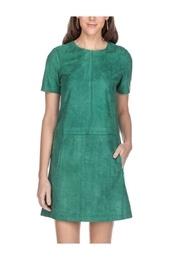  Suede Green Dress