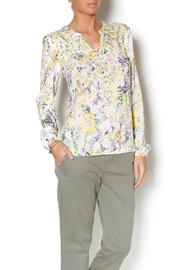  Yellow Floral Blouse