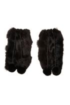  Black Fur Boot Covers
